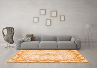 Machine Washable Oriental Orange Traditional Rug, wshabs1761org