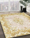Machine Washable Abstract Gold Rug in a Family Room, wshabs1761