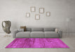 Machine Washable Abstract Purple Modern Area Rugs in a Living Room, wshabs1762pur