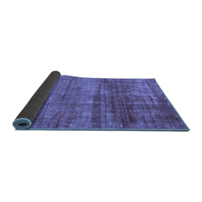 Sideview of Abstract Blue Modern Rug, abs1762blu