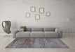 Machine Washable Abstract Light Blue Modern Rug in a Living Room, wshabs1762lblu