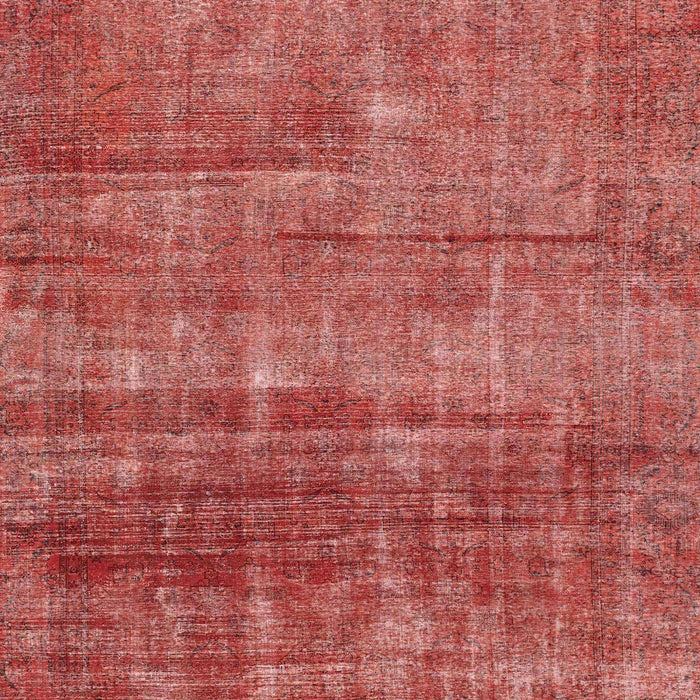 Machine Washable Abstract Red Rug, wshabs1762