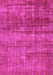 Machine Washable Abstract Pink Modern Rug, wshabs1762pnk