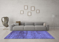 Machine Washable Abstract Blue Modern Rug, wshabs1762blu