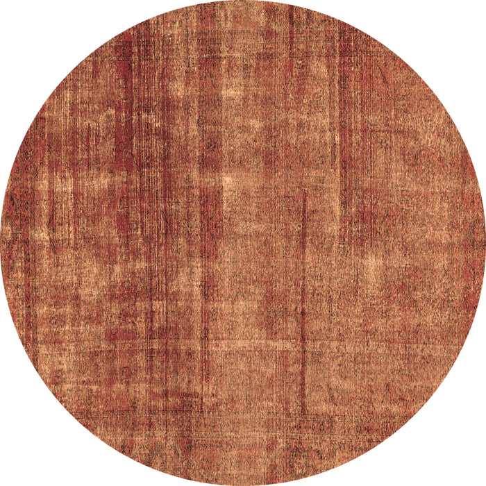 Round Machine Washable Abstract Brown Modern Rug, wshabs1762brn