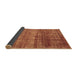 Sideview of Abstract Brown Modern Rug, abs1762brn