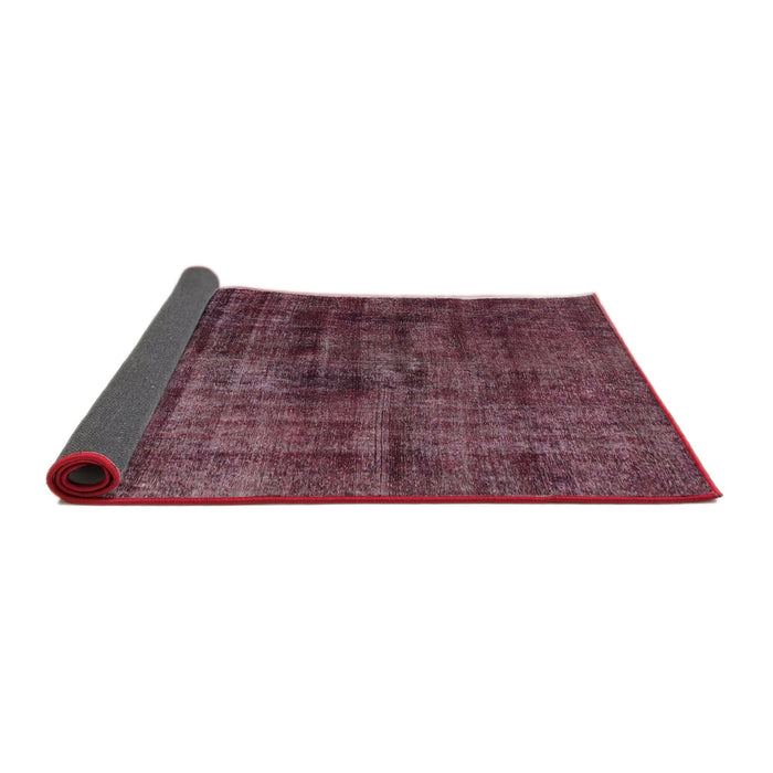 Sideview of Abstract Tulip Pink Modern Rug, abs1763