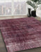 Abstract Tulip Pink Modern Rug in Family Room, abs1763