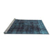 Sideview of Machine Washable Abstract Light Blue Modern Rug, wshabs1763lblu