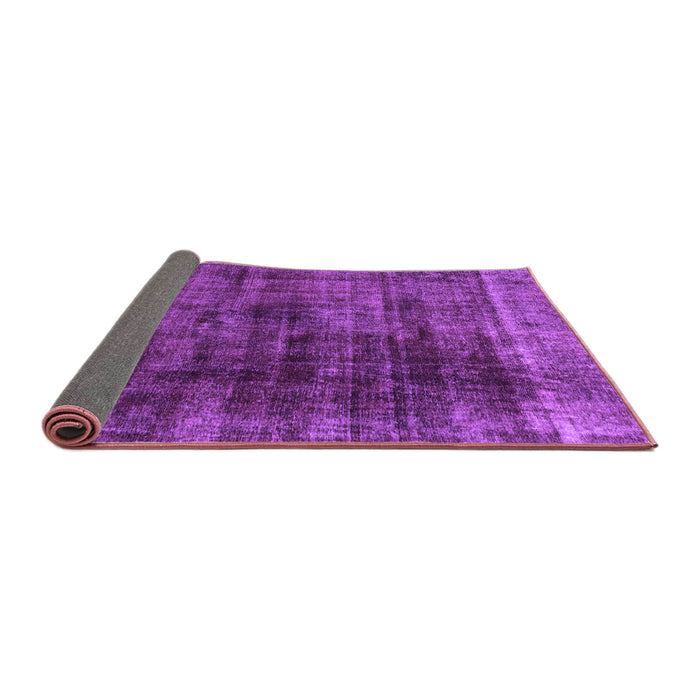 Sideview of Abstract Purple Modern Rug, abs1763pur