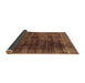 Sideview of Abstract Brown Modern Rug, abs1763brn