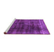 Sideview of Machine Washable Abstract Purple Modern Area Rugs, wshabs1763pur