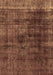 Abstract Brown Modern Rug, abs1763brn