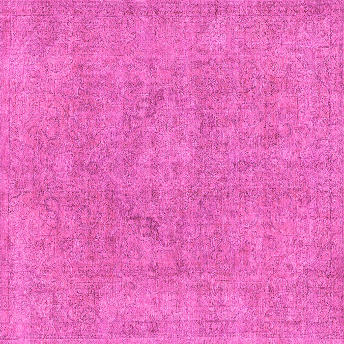 Square Machine Washable Abstract Pink Modern Rug, wshabs1764pnk