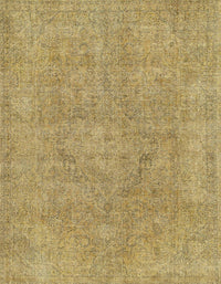 Machine Washable Abstract Metallic Gold Rug, wshabs1764