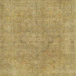 Square Machine Washable Abstract Metallic Gold Rug, wshabs1764