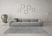 Machine Washable Abstract Gray Modern Rug in a Living Room,, wshabs1764gry