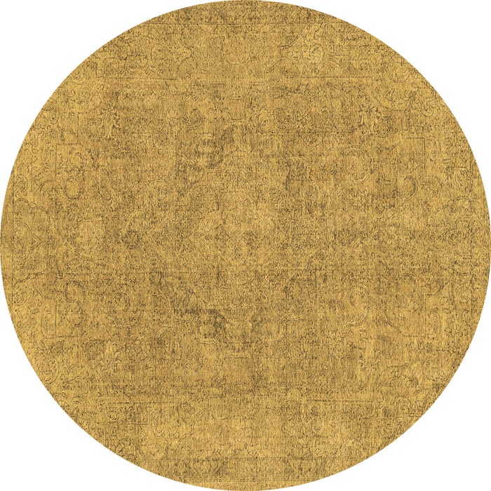 Round Machine Washable Abstract Brown Modern Rug, wshabs1764brn