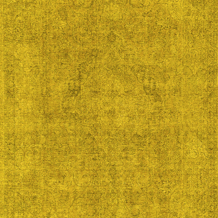 Machine Washable Abstract Yellow Modern Rug, wshabs1764yw