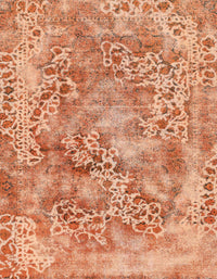 Machine Washable Abstract Orange Red Rug, wshabs1765