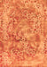 Machine Washable Abstract Orange Modern Area Rugs, wshabs1765org