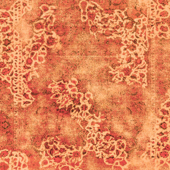 Machine Washable Abstract Orange Modern Area Rugs, wshabs1765org