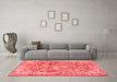 Modern Red Washable Rugs