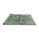 Sideview of Machine Washable Abstract Light Blue Modern Rug, wshabs1765lblu