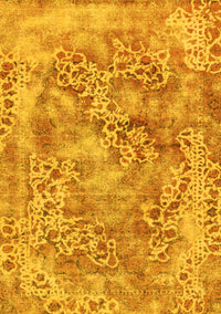 Abstract Yellow Modern Rug, abs1765yw