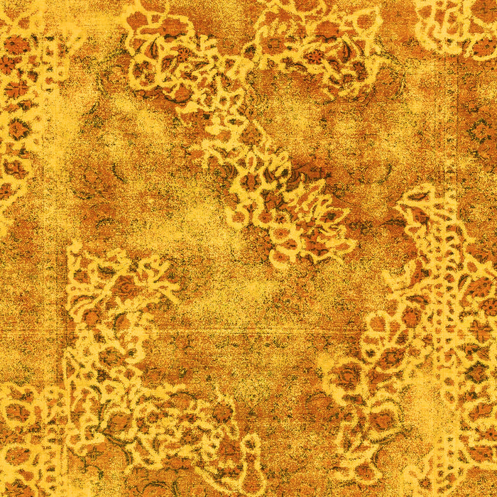 Abstract Yellow Modern Rug, abs1765yw