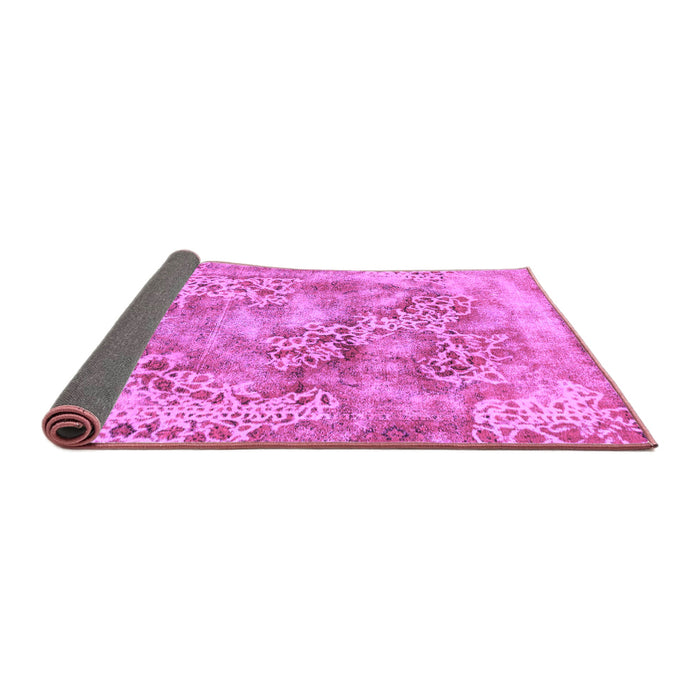 Sideview of Abstract Purple Modern Rug, abs1765pur