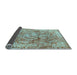 Sideview of Abstract Light Blue Modern Rug, abs1765lblu