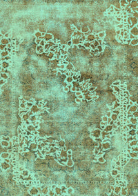 Abstract Turquoise Modern Rug, abs1765turq