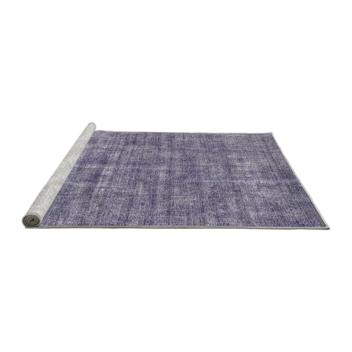 Sideview of Machine Washable Abstract Blue Gray Rug, wshabs1766