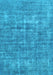 Abstract Light Blue Modern Rug, abs1766lblu