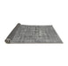 Sideview of Abstract Gray Modern Rug, abs1766gry