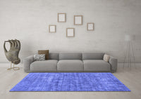 Machine Washable Abstract Blue Modern Rug, wshabs1766blu