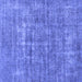 Square Abstract Blue Modern Rug, abs1766blu