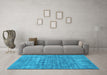 Machine Washable Abstract Light Blue Modern Rug in a Living Room, wshabs1766lblu