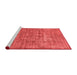 Modern Red Washable Rugs