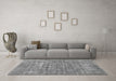 Machine Washable Abstract Gray Modern Rug in a Living Room,, wshabs1766gry