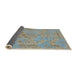 Sideview of Abstract Khaki Green Modern Rug, abs1767