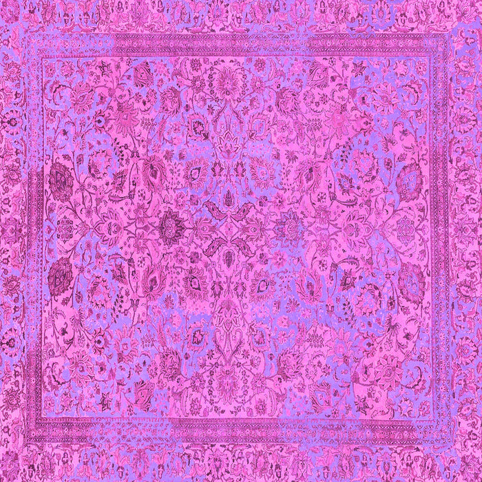 Square Machine Washable Abstract Pink Modern Rug, wshabs1767pnk