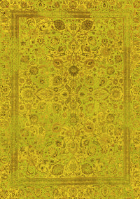 Abstract Yellow Modern Rug, abs1767yw