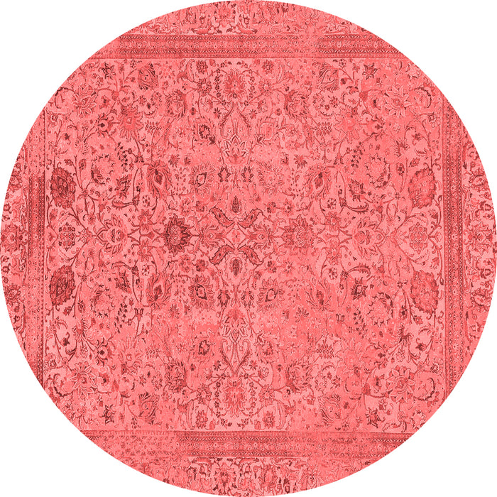 Machine Washable Abstract Red Modern Rug, wshabs1767red
