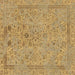 Square Abstract Brown Modern Rug, abs1767brn