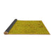 Sideview of Abstract Yellow Modern Rug, abs1767yw