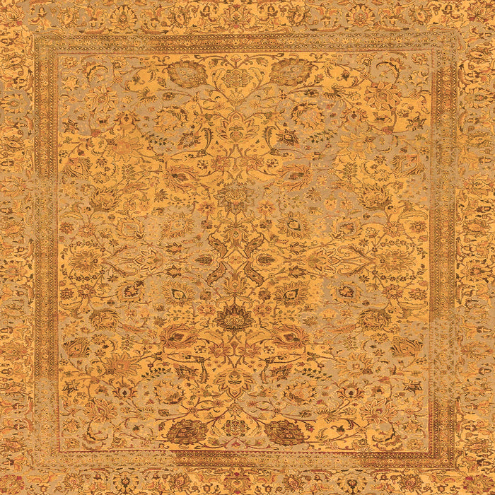 Square Abstract Orange Modern Rug, abs1767org