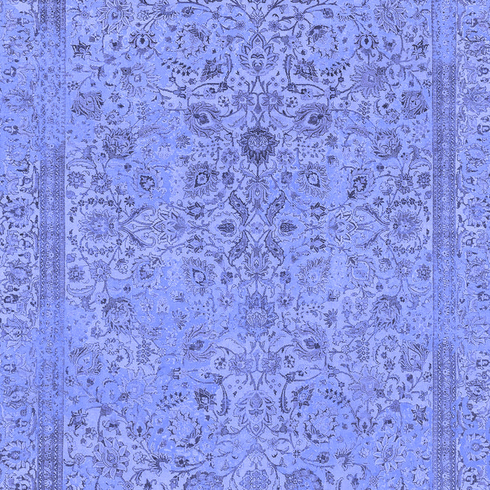 Machine Washable Abstract Blue Modern Rug, wshabs1767blu