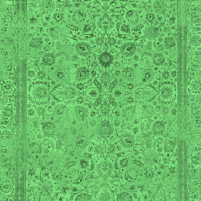 Machine Washable Abstract Emerald Green Modern Area Rugs, wshabs1767emgrn